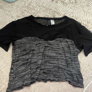 Black and Gray Women's Top